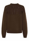 Isay Gwen Pattern Pullover - Khaki Melange