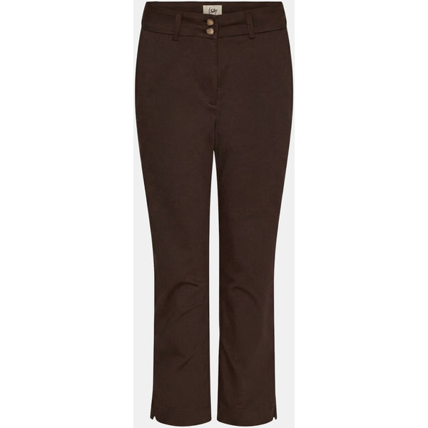 Isay Highwaist Chino - Dark Brown