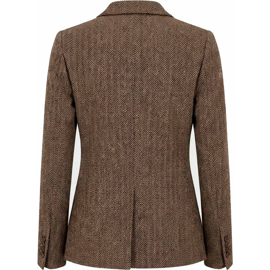 Isay Oda Blazer - Brown Herringbone
