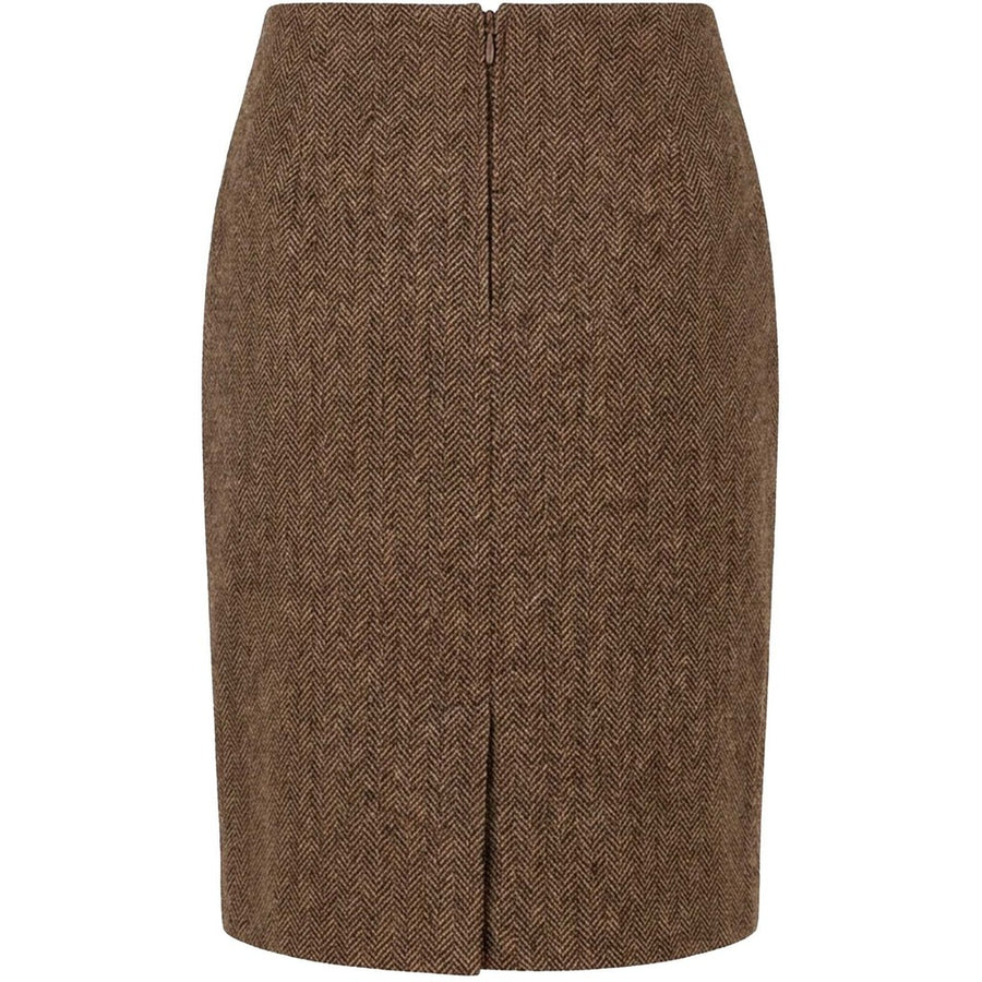 Isay Oda Skirt - Brown Herringbone