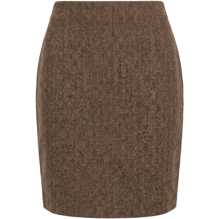 Isay Oda Skirt - Brown Herringbone