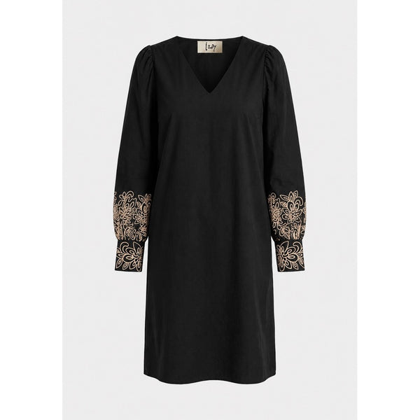 Isay Sigga Embroidery Dress - Black