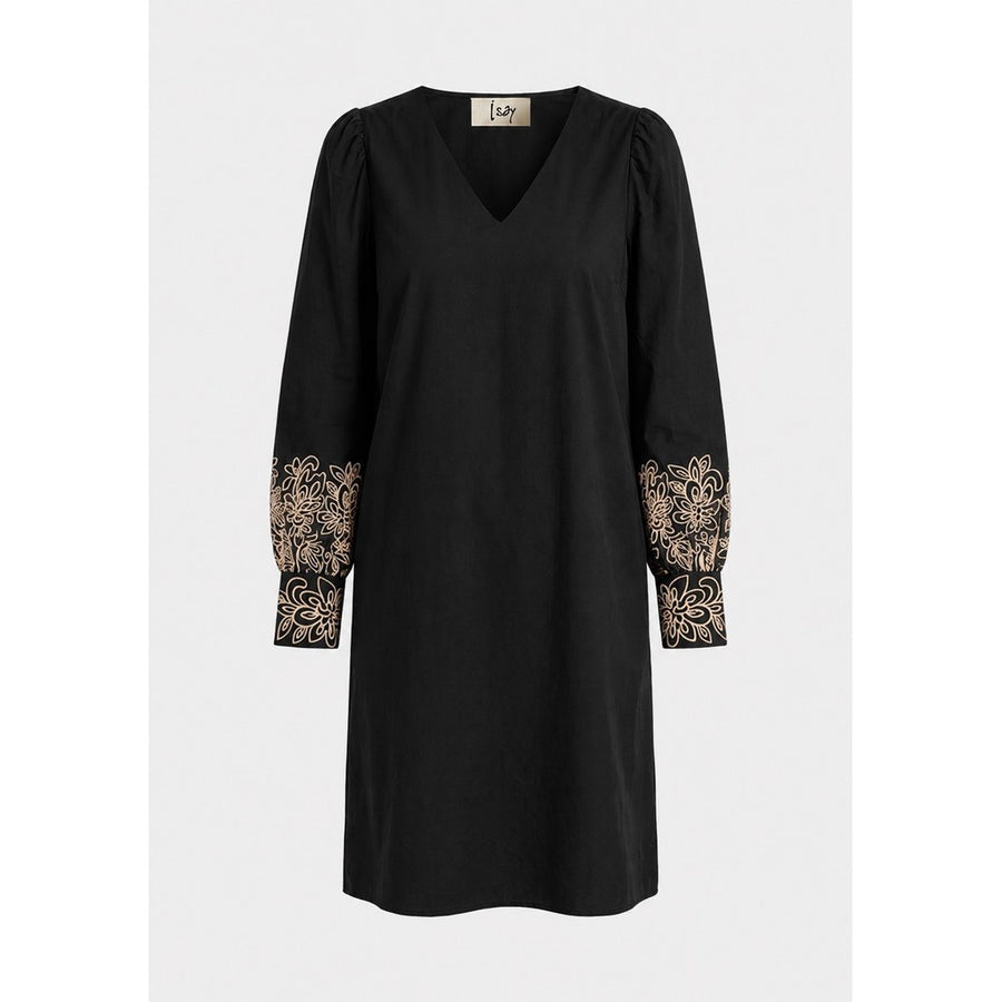 Isay Sigga Embroidery Dress - Black
