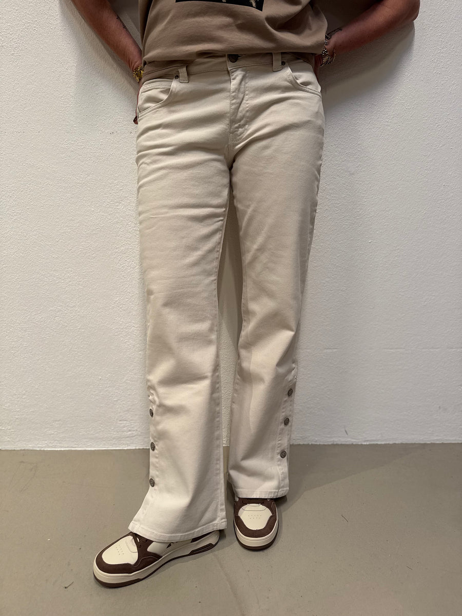 Isay Como Twill Button Pant - Desert