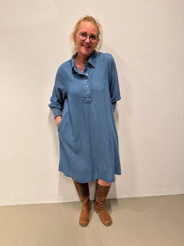Isay Ganja Dress - Denim Blue