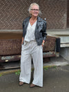Kaffe Jane Leather Jacket - Black Washed Leather