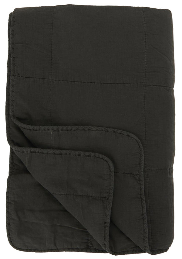 Ib Laursen - Quilt tæppe antracit 130x180 cm | Ib Laursen | Køb online hos Moster D – Hurtig levering