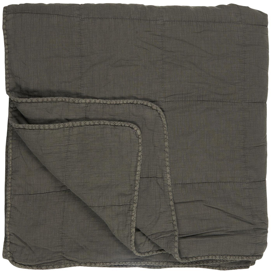 Ib Laursen - Vintage quilt sengetæppe dobbelt grå | Ib Laursen | Køb online hos Moster D – Hurtig levering
