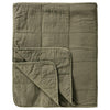 Ib Laursen - Vintage quilt sengetæppe dobbelt, eucalyptus green