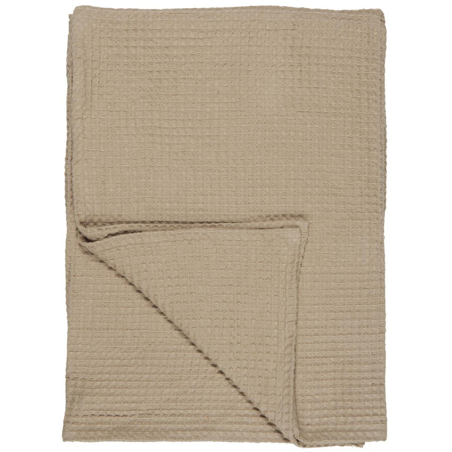 Ib Laursen - Håndklæde Liseleje m/vaffelmønster beige 100 x150 | Ib Laursen | Køb online hos Moster D – Hurtig levering