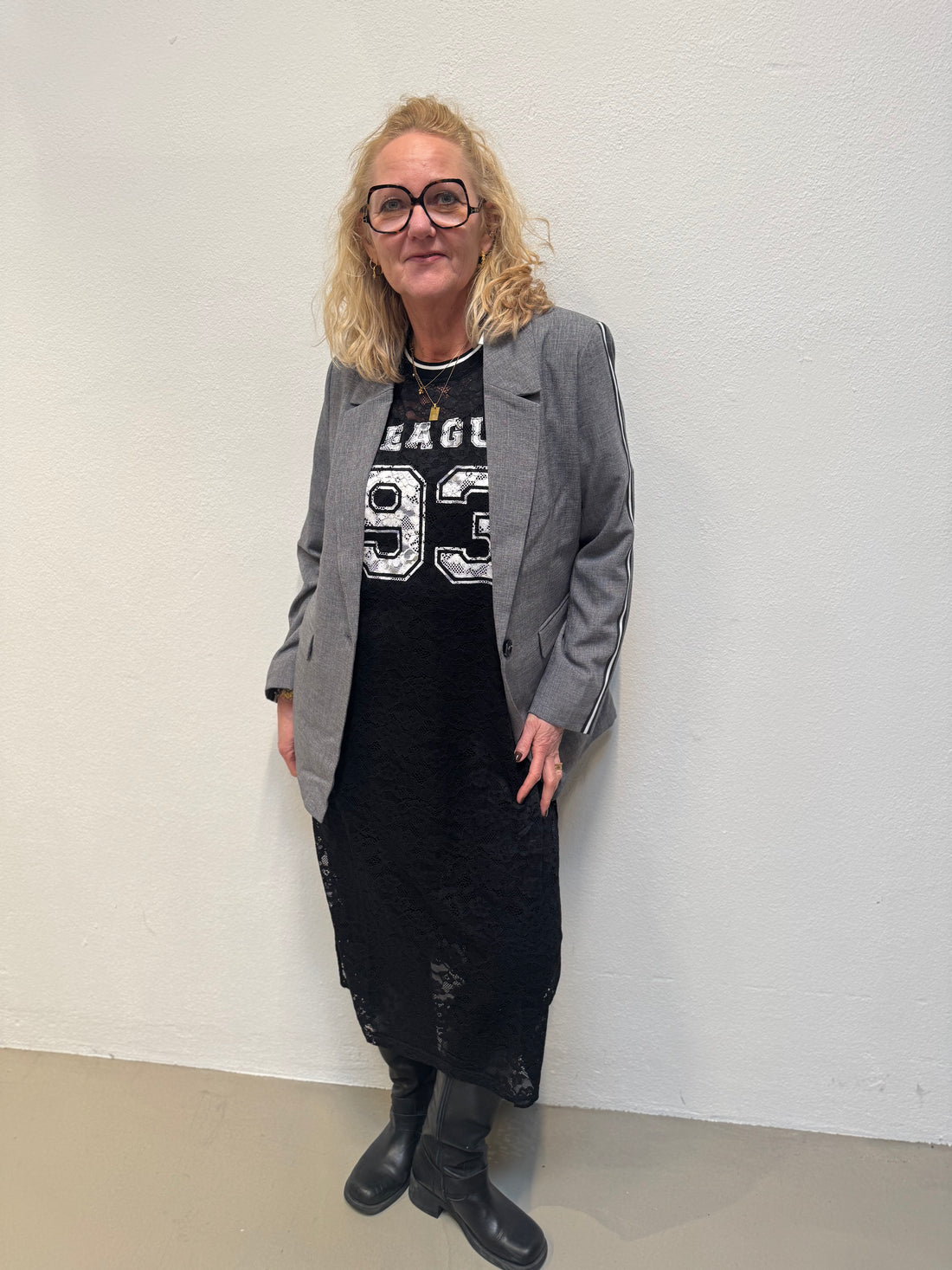 Kaffe Belle Lace Dress - Black