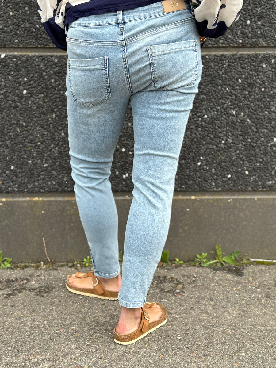 Isay Lido Zip Jeans - Light Denim