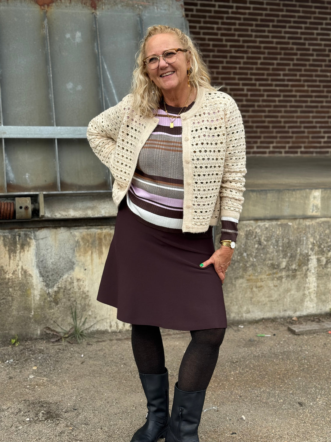 Nümph Lilly Pilly Skirt - Black Coffee