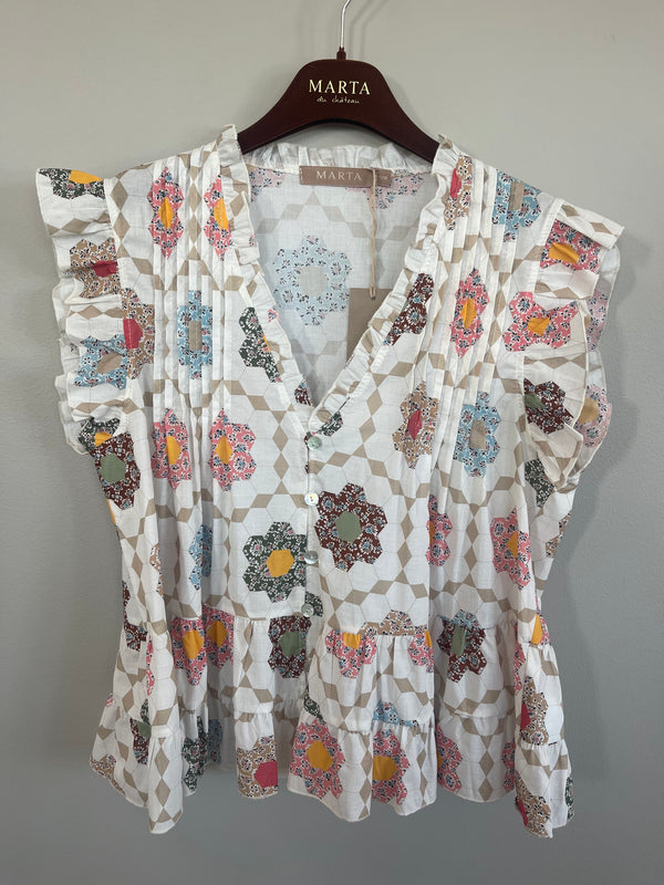 Marta du château Darla Top - Print