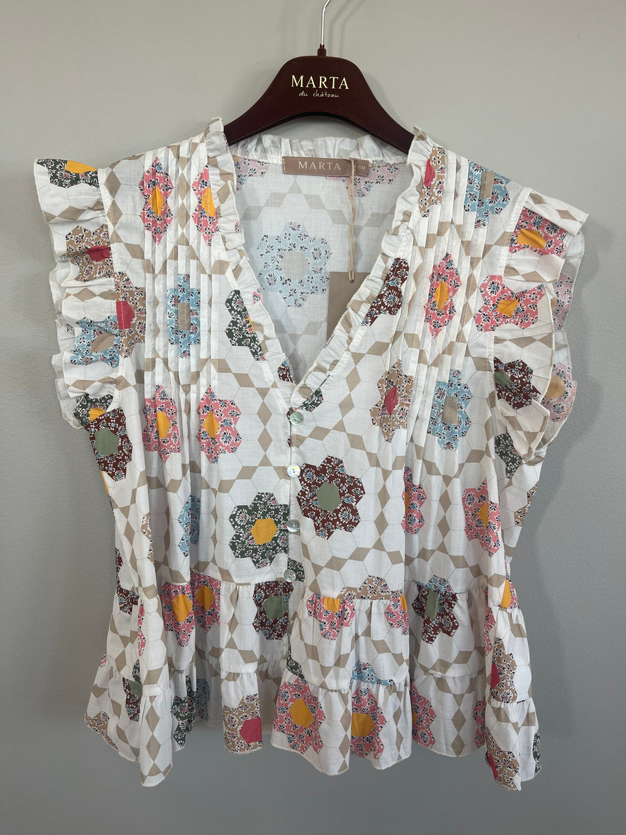 Marta du château Darla Top - Print