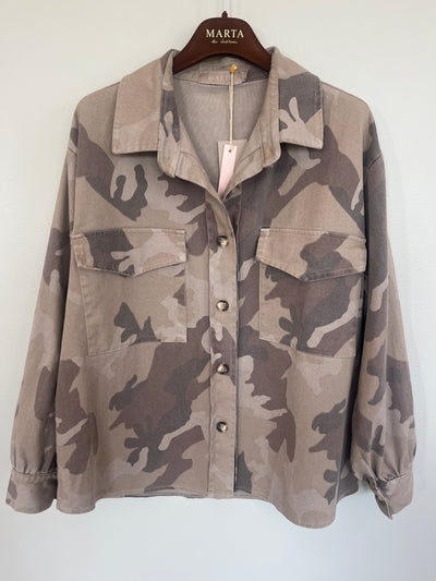 Marta du Château Moonstone Jacket - Beige Camo