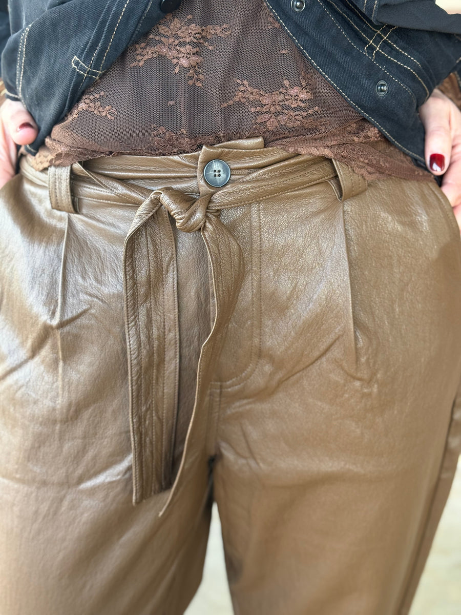 Nü Denmark Bella Trousers - Dark Earth