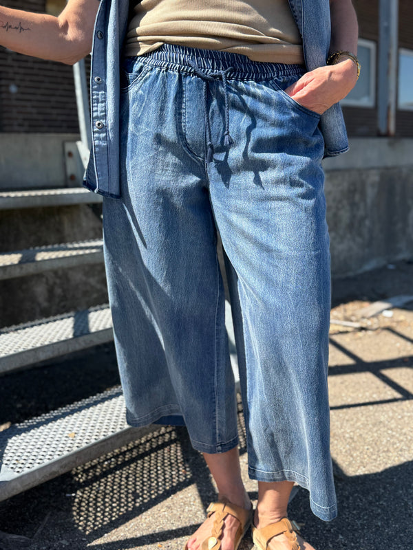 Nü Denmark Deima Culotte Trousers - Denim