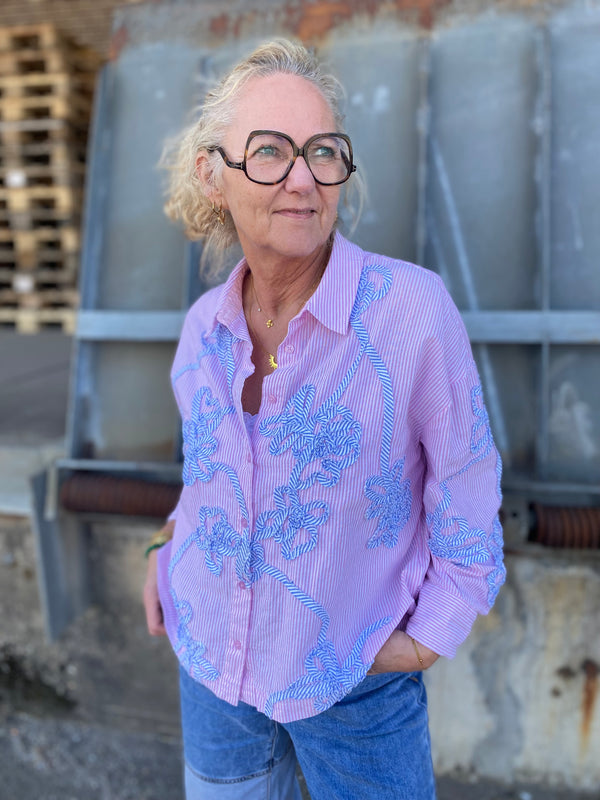 Nümph Emelia Oversize Shirt - Prism Pink
