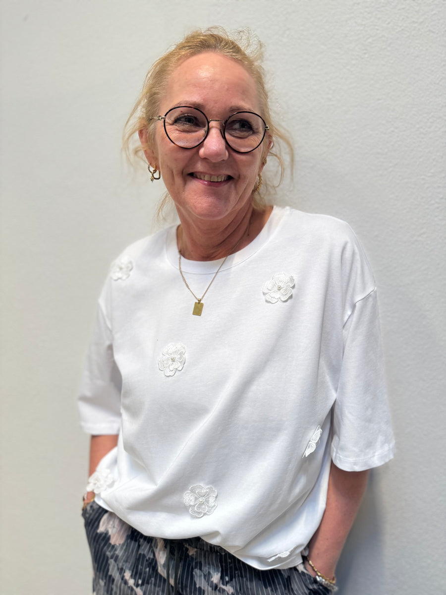 Nümph Fleura T-shirt - Bright White