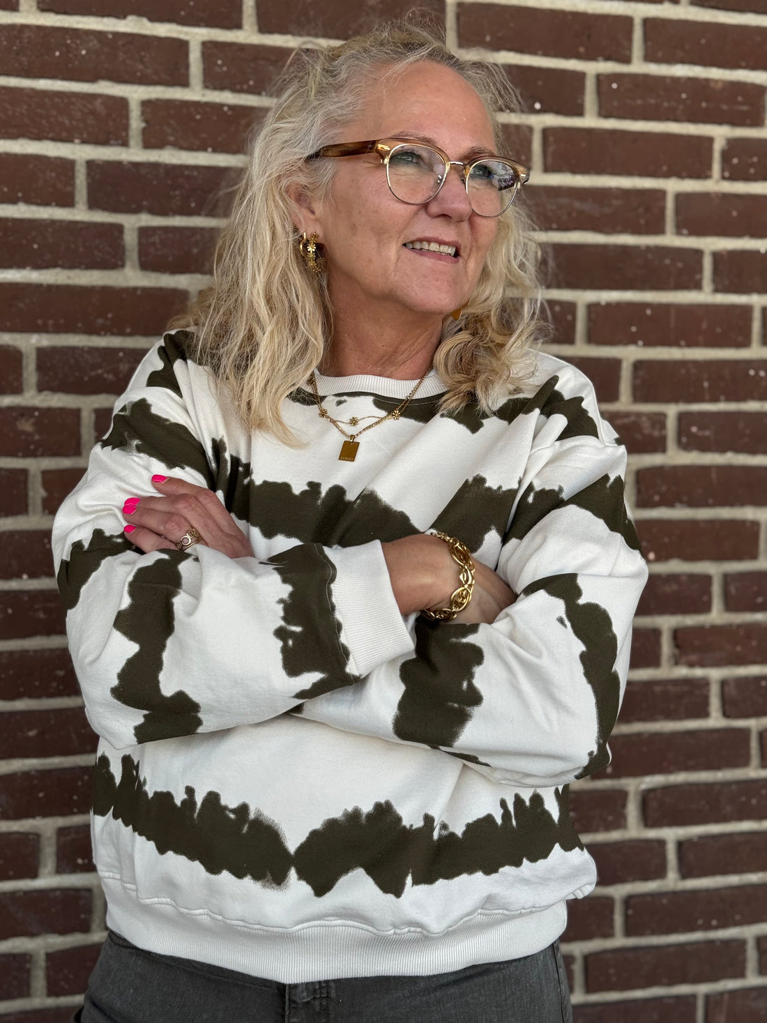 Cream Josie Tie Dye Sweatshirt - Birch Canteen