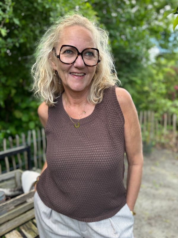 Marta du château Nayla Knit Top - Caffe