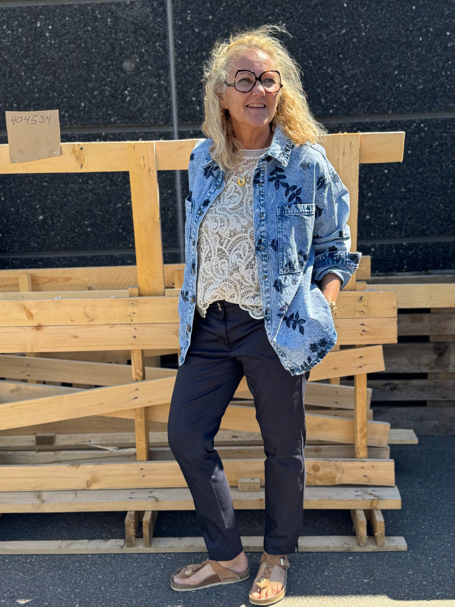 Kaffe Babena Denim Jacket - Blue Denim