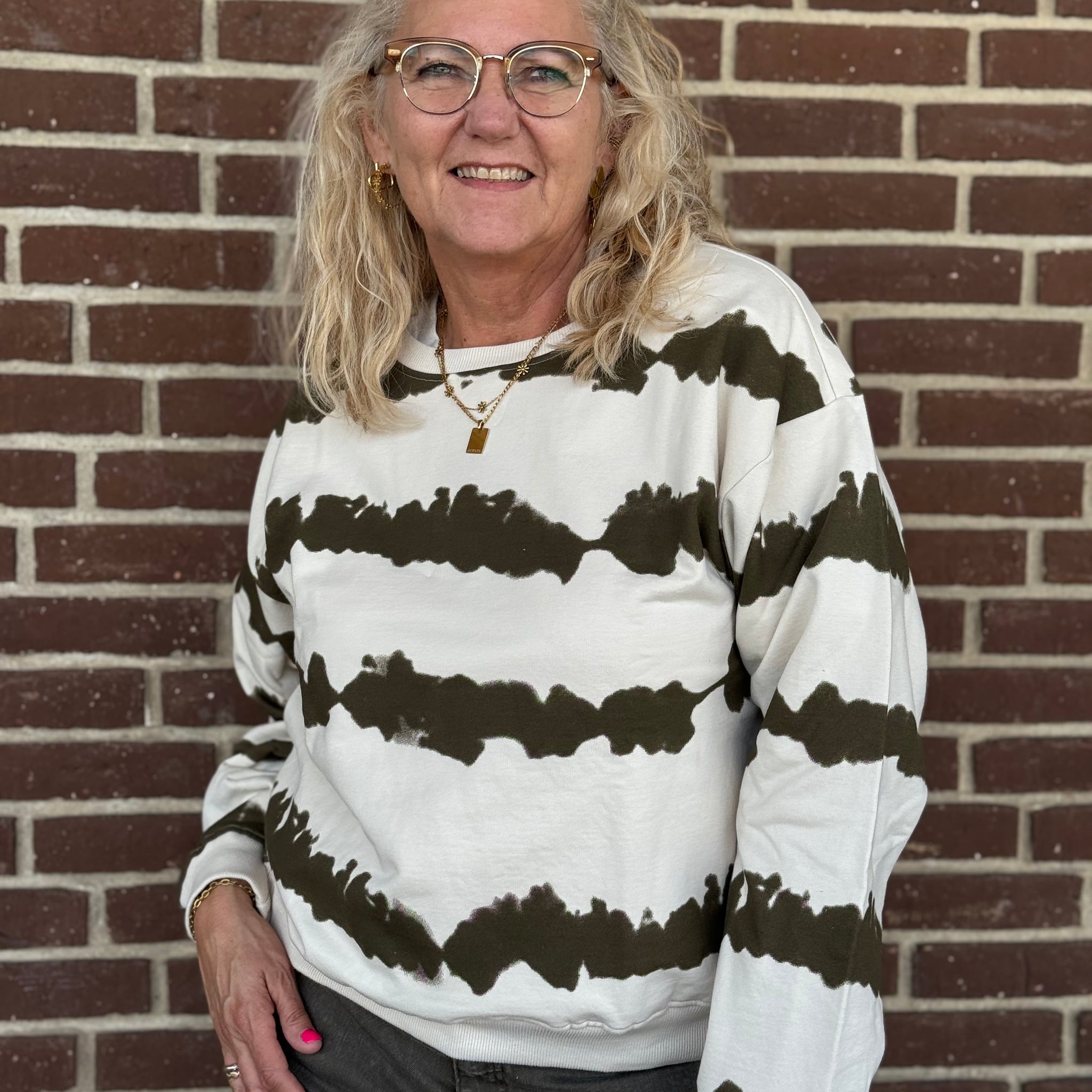 Cream Josie Tie Dye Sweatshirt - Birch Canteen