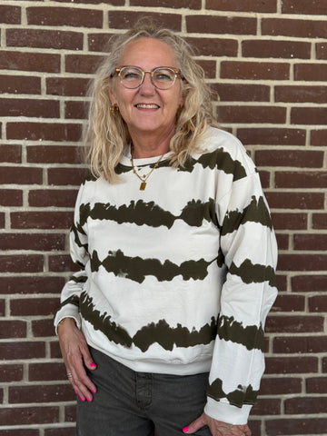 Cream Josie Tie Dye Sweatshirt - Birch Canteen