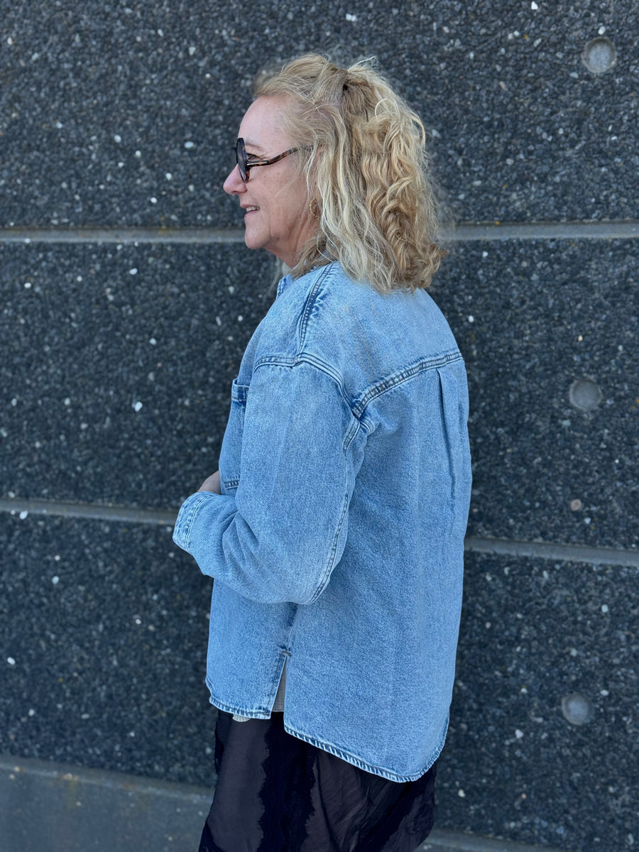 Nümph Kaysa Denim Shirt - Light Stonewash Denim
