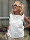 Cream Selina Top - Snow White