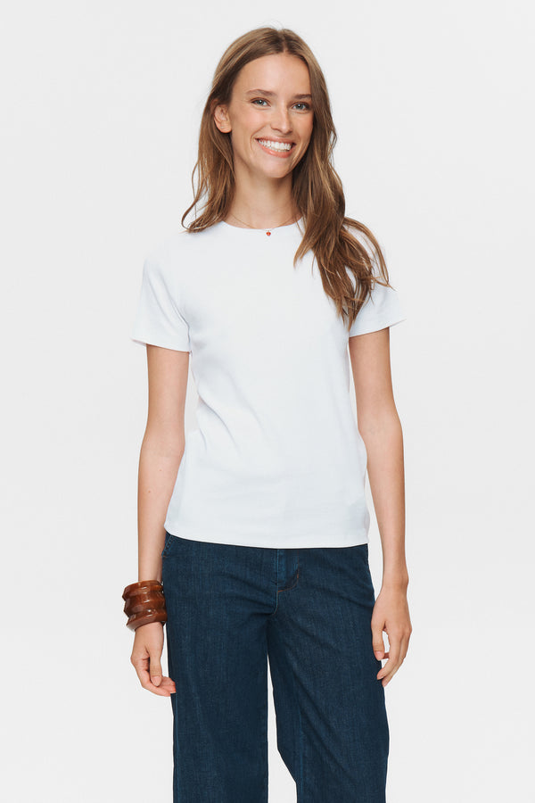 Nümph Riley SS Tee - Bright White