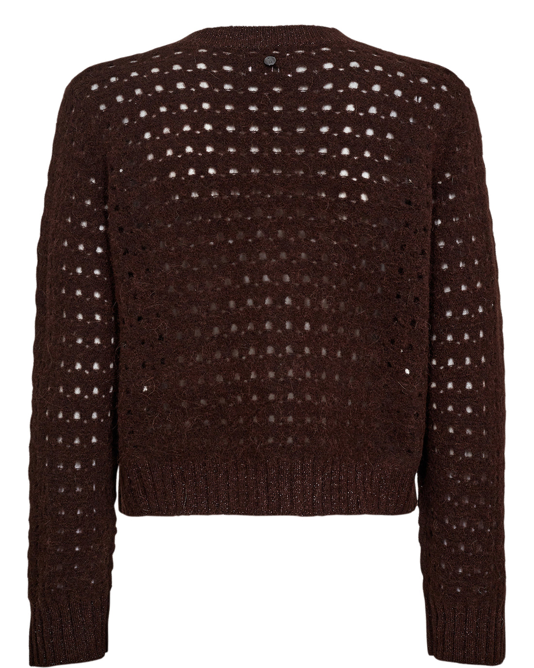 Nümph Riette Dot Pointelle Cardigan - Black Coffee