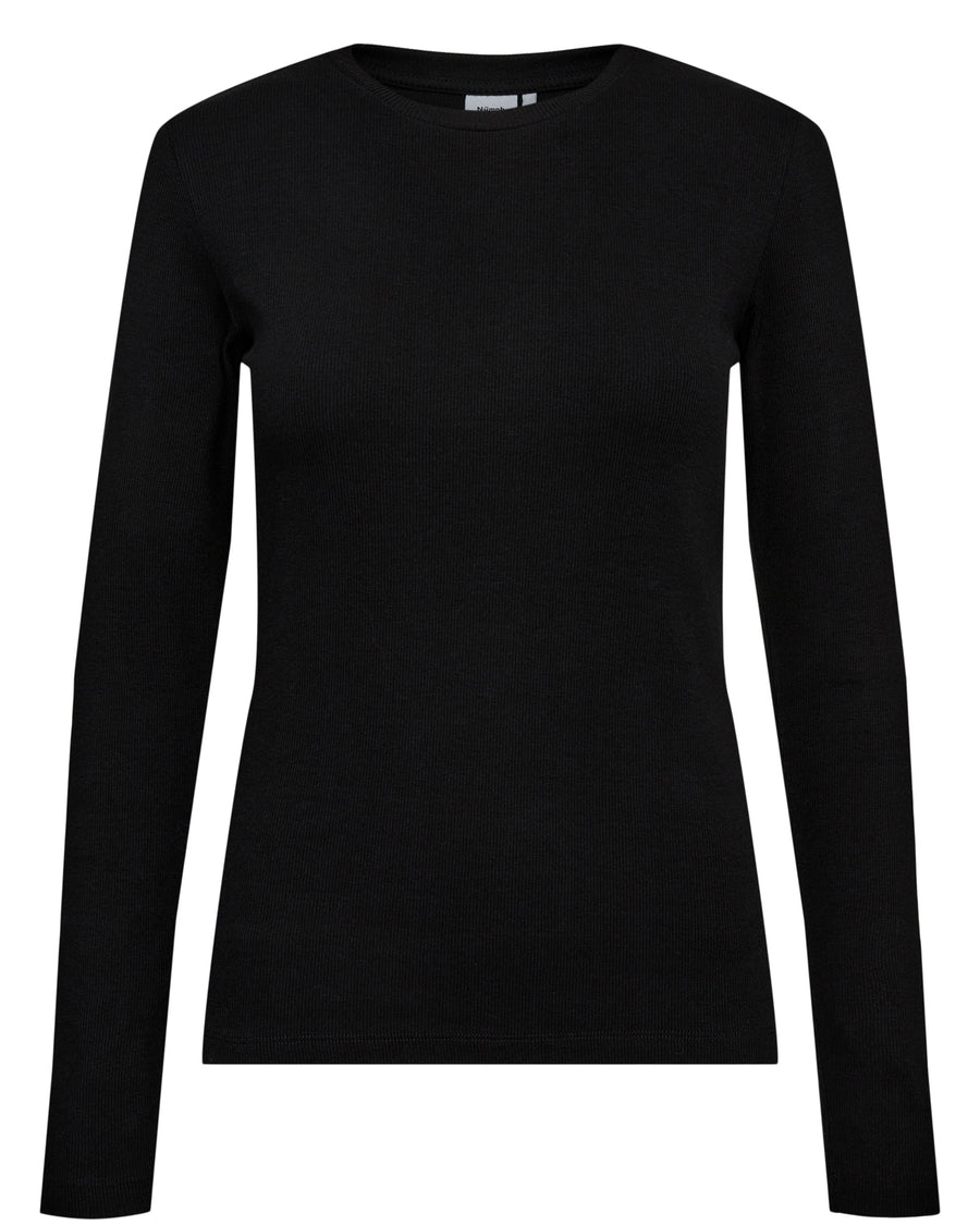 Nümph Riley LS TEE - Black