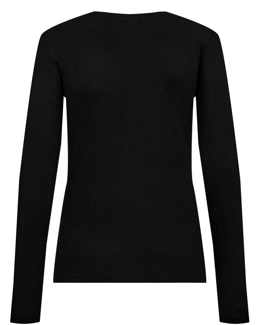 Nümph Riley LS TEE - Black