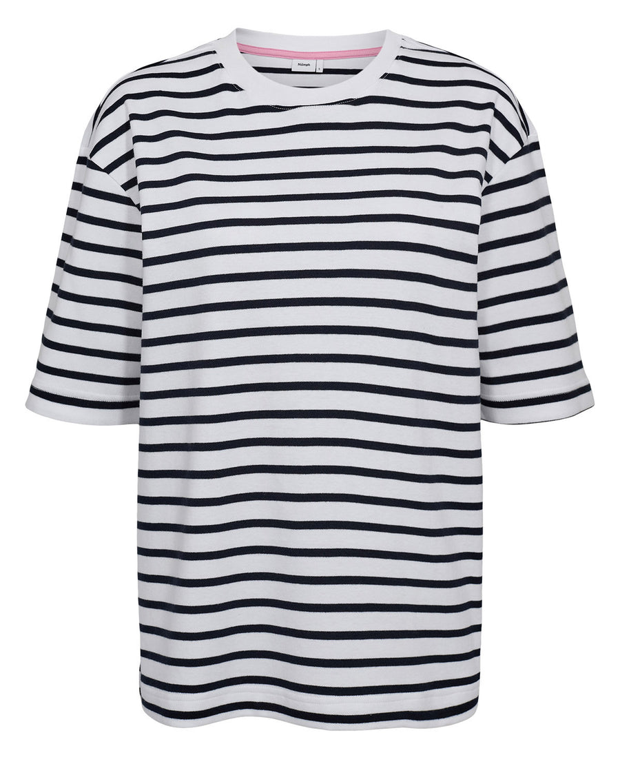 Nümph Hira Stripe T-shirt - Dark Sapphire