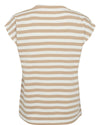 Nümph Lizy Cropped Stripe Top - Cloud Dancer