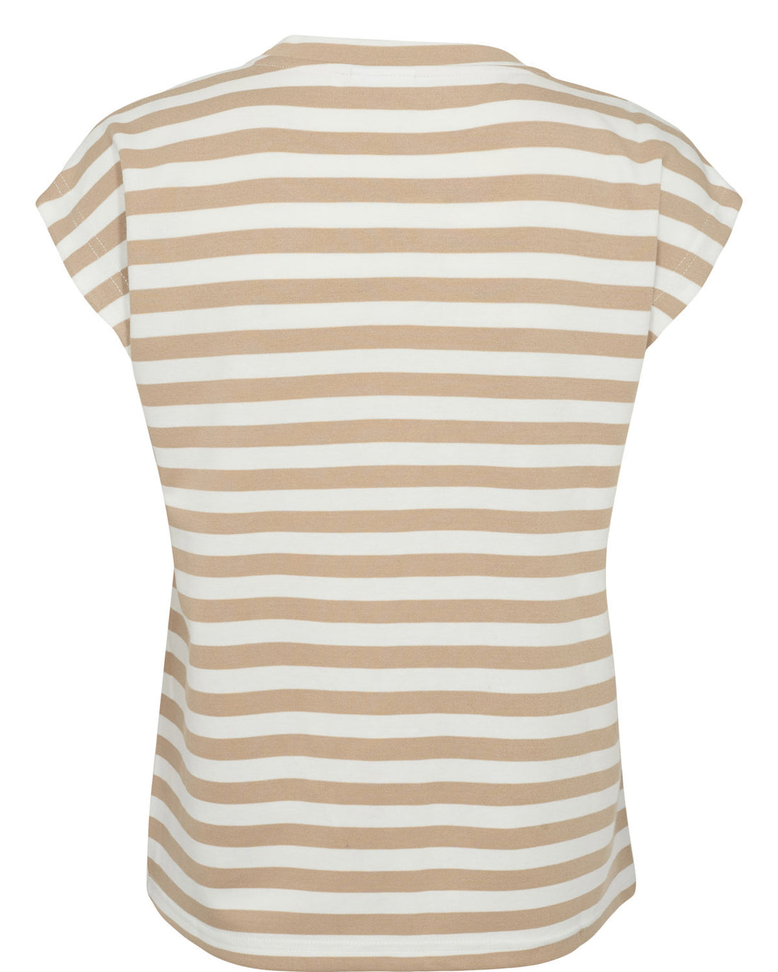 Nümph Lizy Cropped Stripe Top - Cloud Dancer