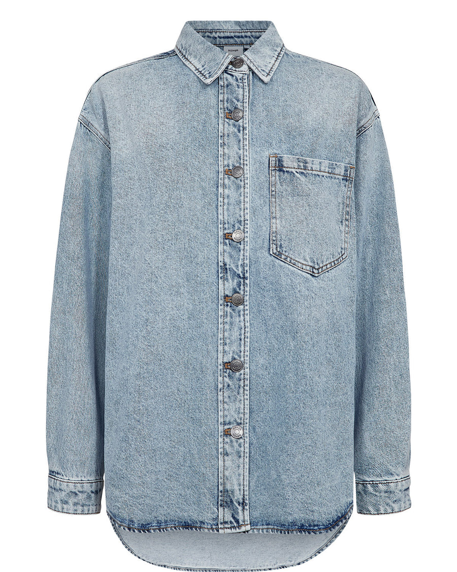 Nümph Kaysa Denim Shirt - Light Stonewash Denim