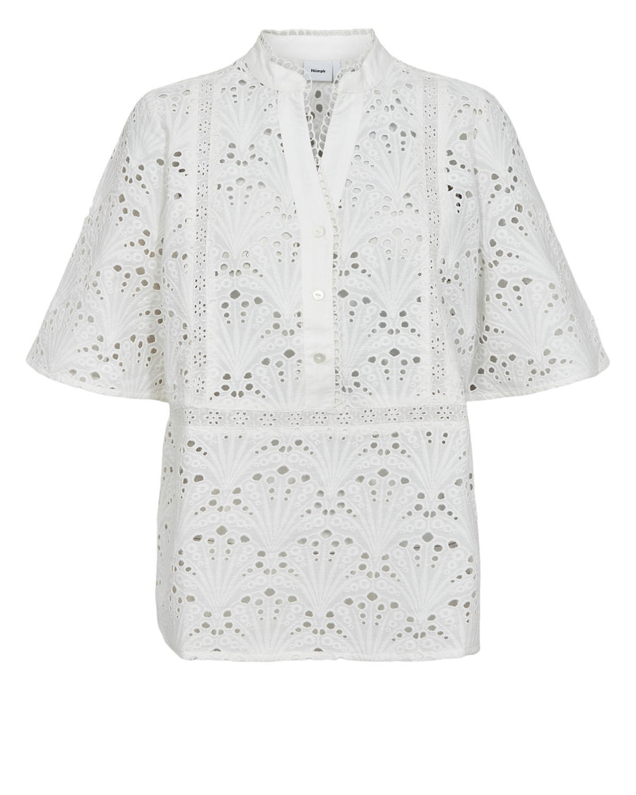 Nümph Maya SS Blouse - Bright White