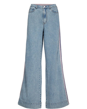 Nümph Malaga HR Wide Jeans - Light Blue Denim