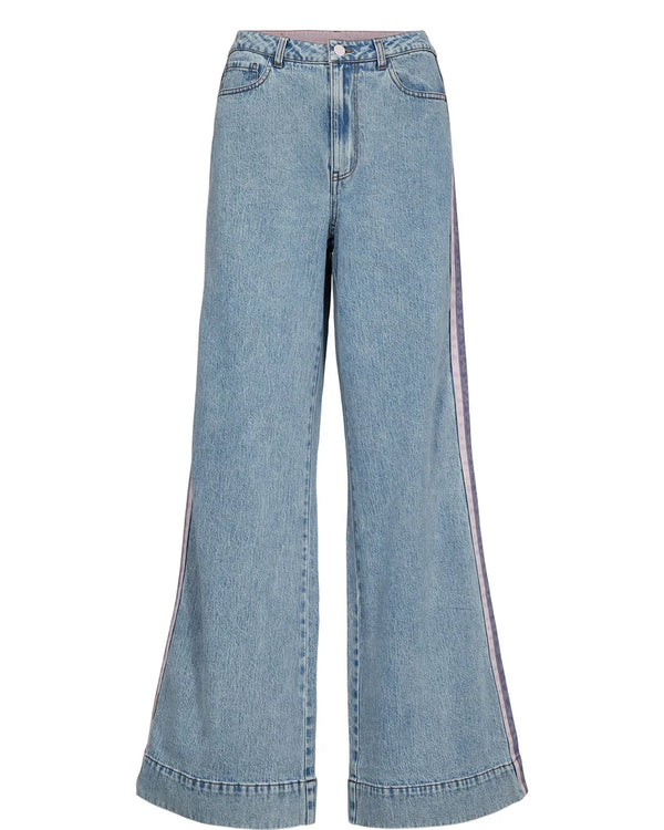 Nümph Malaga HR Wide Jeans - Light Blue Denim