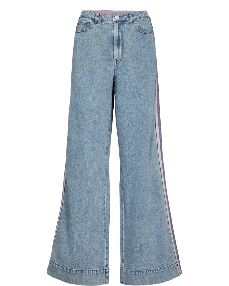Nümph Malaga HR Wide Jeans - Light Blue Denim