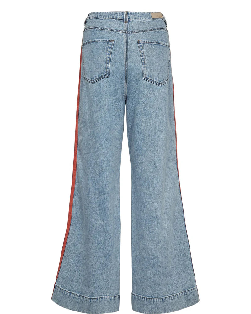Nümph Malaga HR Wide Jeans - Light Blue Denim