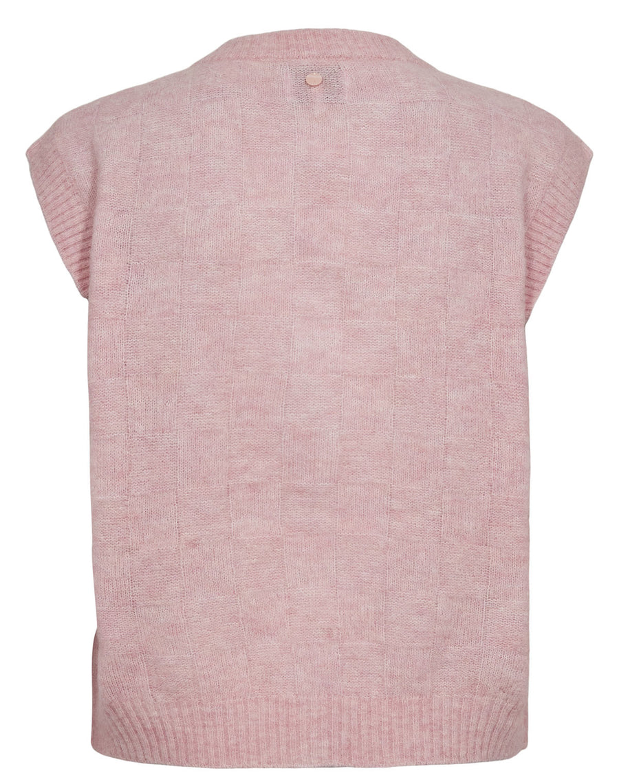 Nümph Riette Check Vest - Pink Lady