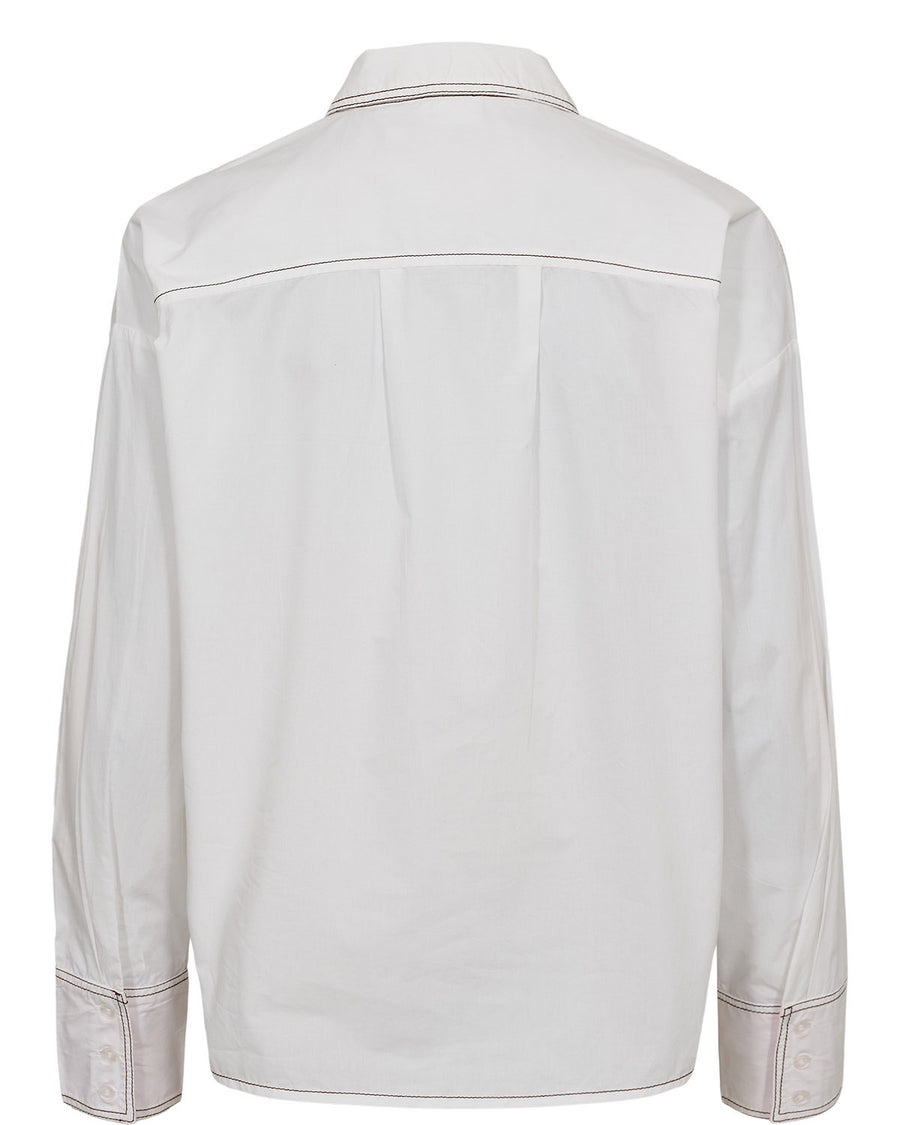 Nümph Badge Shirt - Bright White