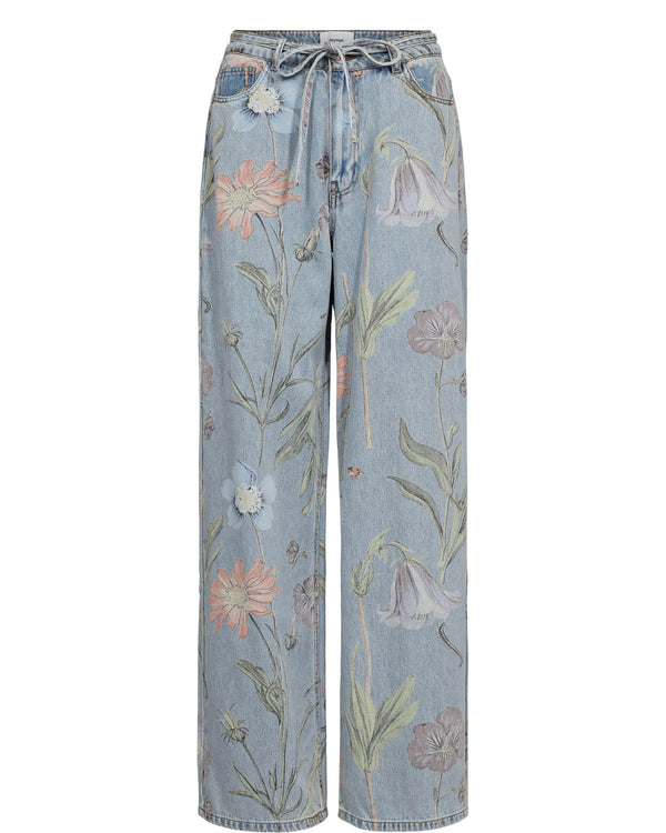 Nümph Verona HR Wide Jeans - Light Blue Denim