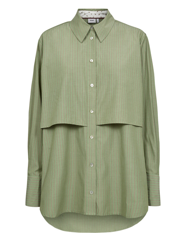Nümph Micja Long Shirt - Forest Green