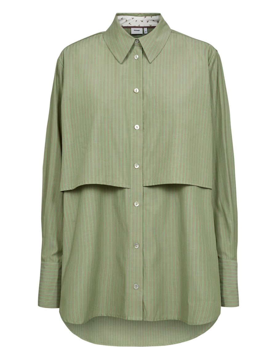 Nümph Micja Long Shirt - Forest Green
