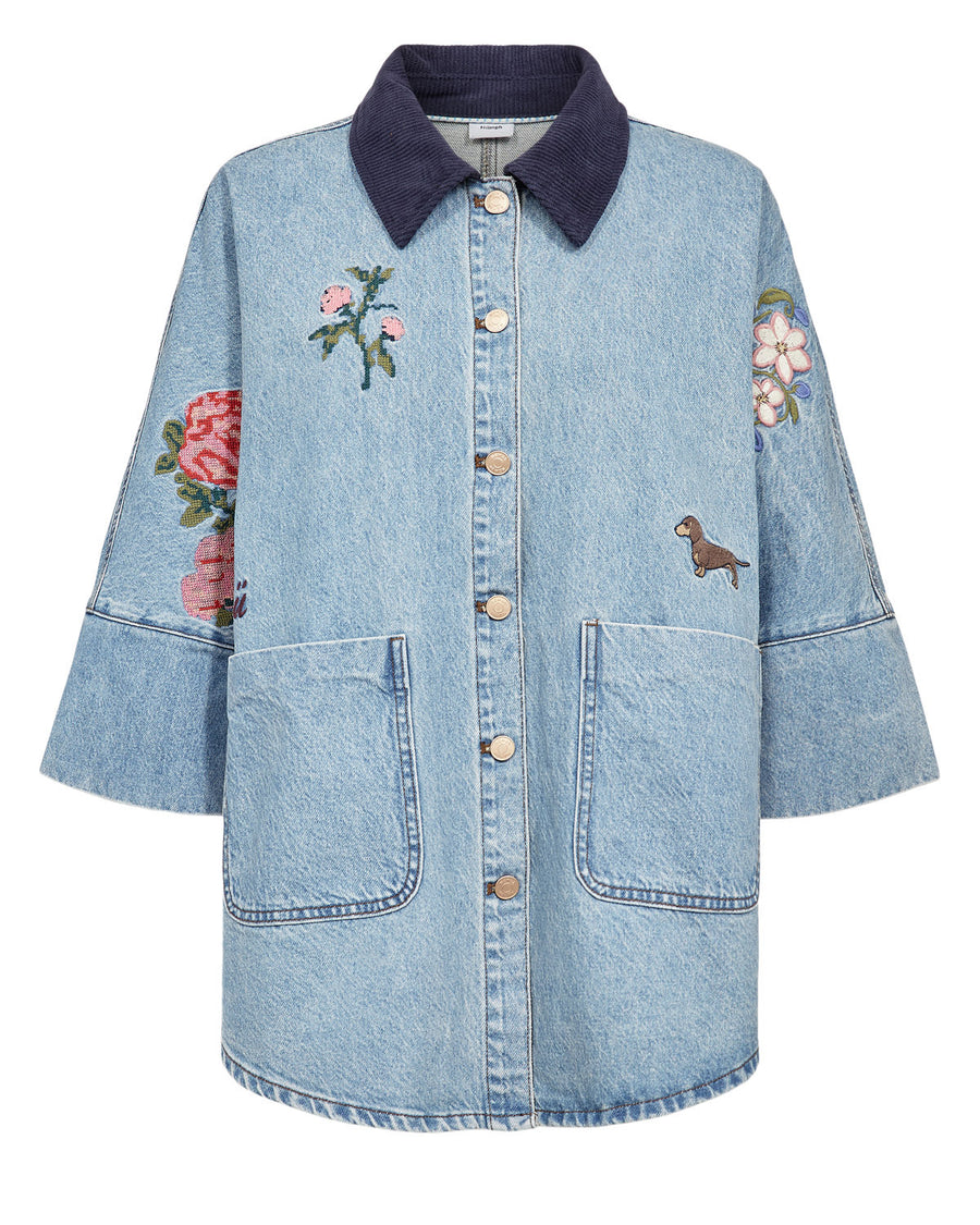 Nümph Denma Oversize Shirt - Medium Blue Denim